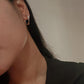 Twist Design Half Hoops in 925 Silver from Italy