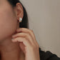 Italian Big C Shaped Half Hoops in Chunky 925 Silver