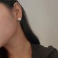 Chunky C Hoops in 925 Silver with Italian Style
