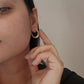 925 Silver Chunky U Hoop Earrings
