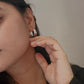 925 Silver Chunky C Statement Half Hoops with Italian Design