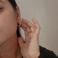 Chunky U Design Hoops in 925 Silver Italian Style
