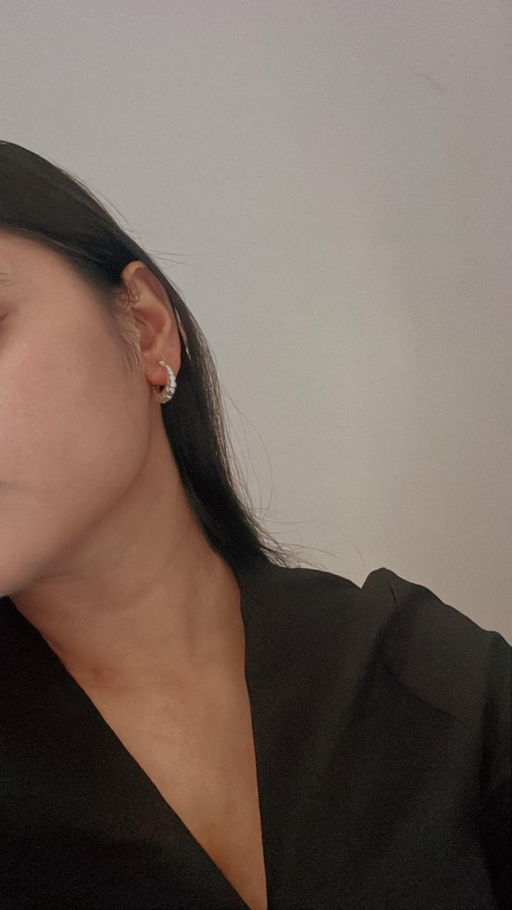 925 Silver Chunky U Hoops with Italian Design