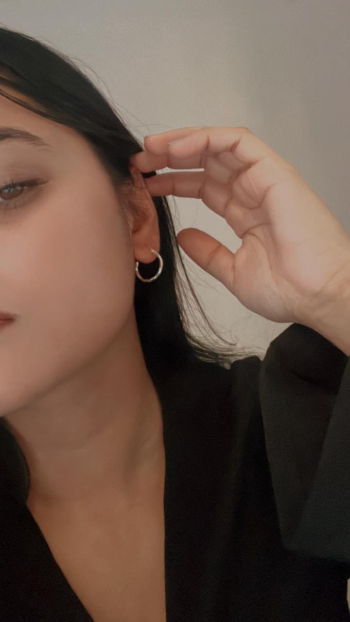 Italian Twist Silver Hoops in 925 Sterling