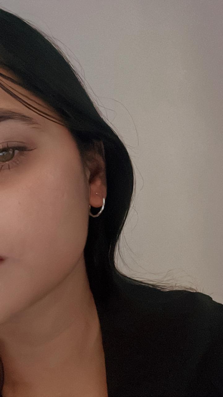 925 Silver Italian Twist Hoop Earrings