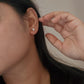 Italian Chunky 2-in-1 Rectangular Statement Studs in 925 Silver