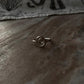 Handcrafted spiral ring with adjustable band in sterling silver  