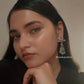 925 Silver Turquoise and Coral Statement Earrings