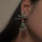 Turquoise and Coral Antique Design Earrings in 925 Silver