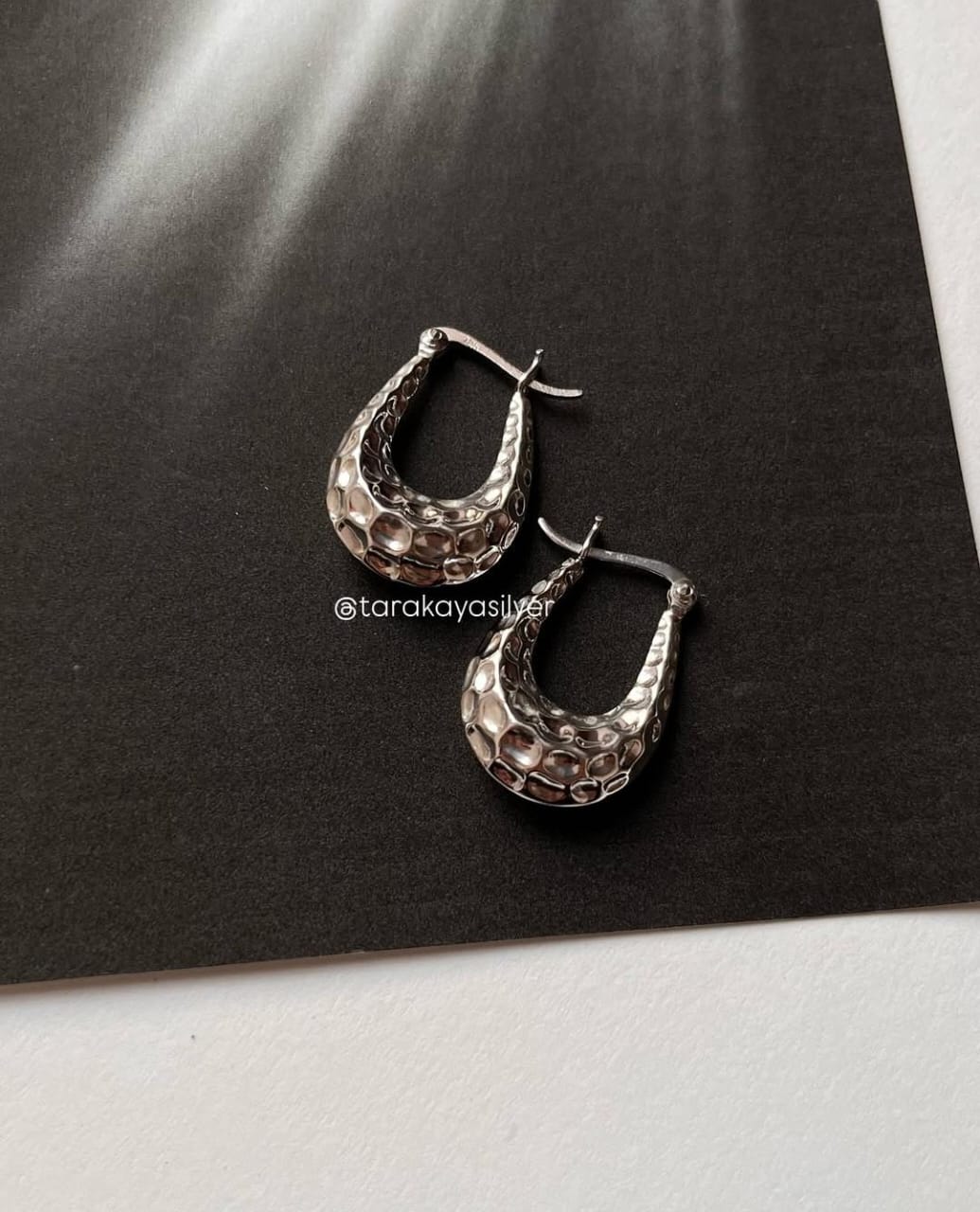 Chunky 2-in-1 Italian U Hoops in 925 Silver