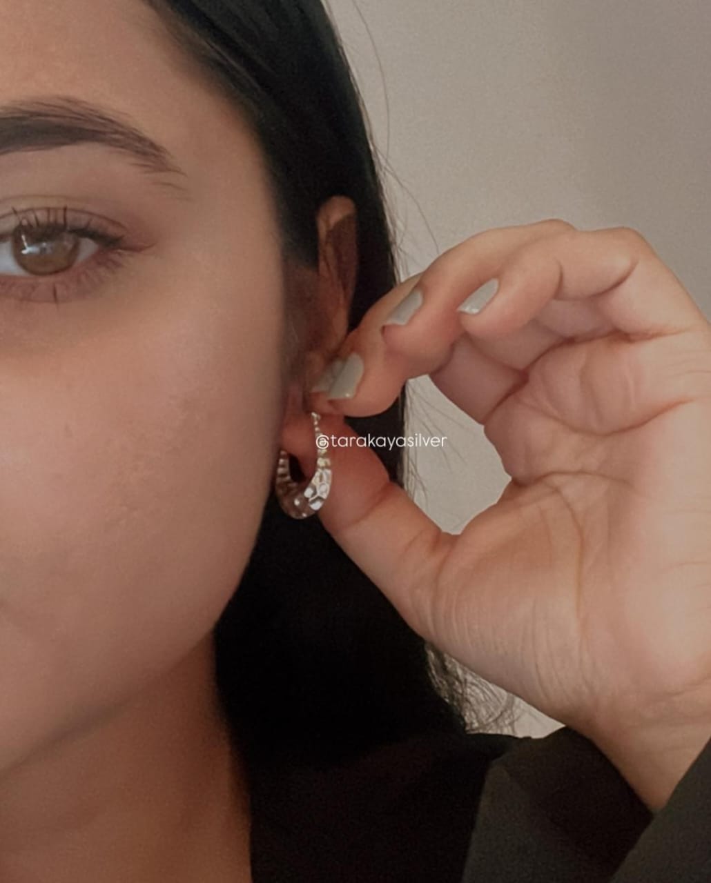 Italian 2-in-1 Chunky U Statement Hoop Earrings in 925 Silver