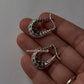 Chunky Italian U Hoop Earrings 2-in-1 925 Silver