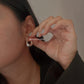 Italian U Shaped 2-in-1 Chunky Hoop Earrings in 925 Silver