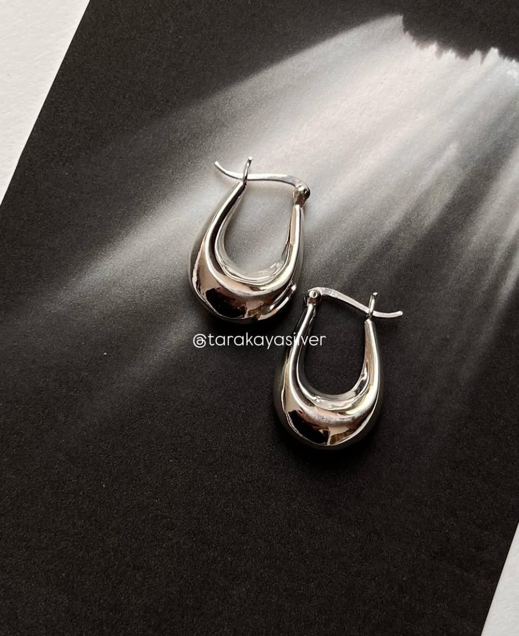 925 Silver Statement Chunky U Hoops with Italian Design