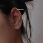 925 Silver Ear Cuff with Gold Vermeil Clip-On Design