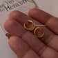 925 Silver Clip-On Ear Cuff with Gold Vermeil Coating