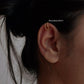Gold Vermeil Clip-On Silver Ear Cuff for Trendy Look