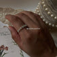 Timeless Natural Ethiopian Opal Eternity Band Ring in Silver