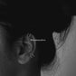 Modern Silver Clip-On Ear Cuff for Helix Style