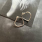  Minimalist broken heart design studs in 925 sterling silver