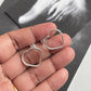 Charming broken heart stud earrings in 925 silver 