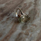 Sterling silver statement ring with green amethyst gemstone  