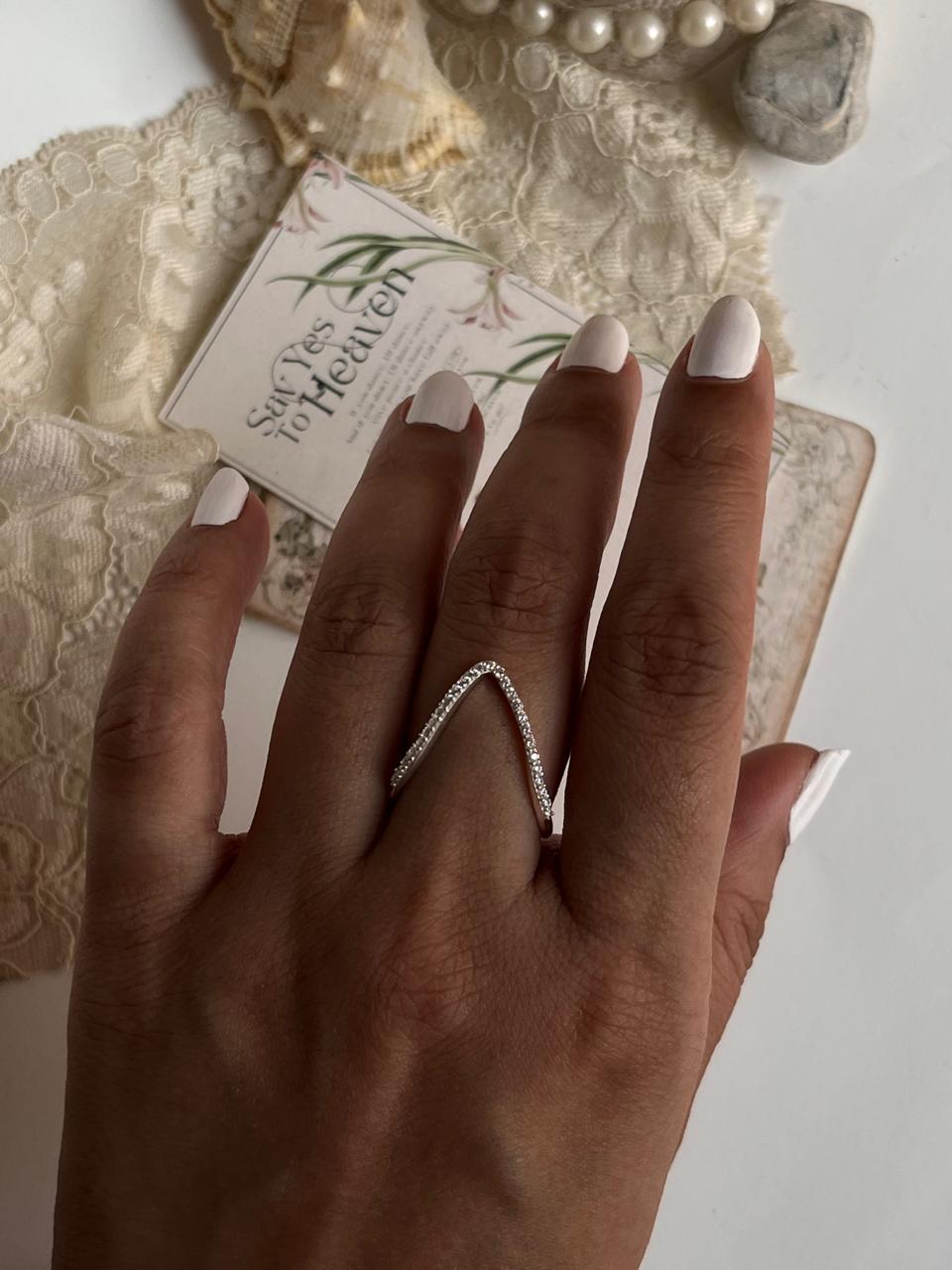 Vanki Cz Shiny Silver 925 Ring