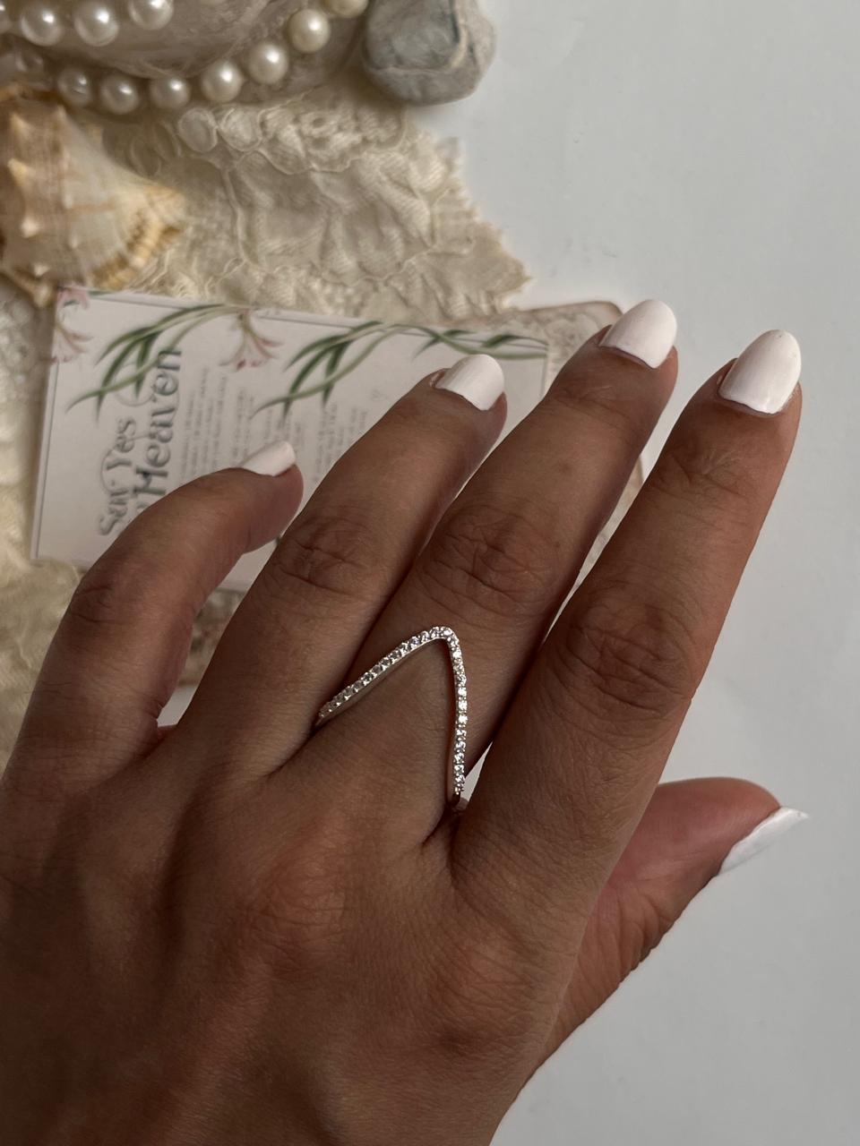 Vanki Cz Shiny Silver 925 Ring