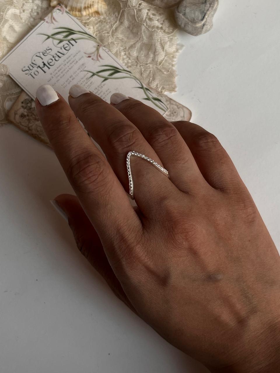 Vanki Cz Shiny Silver 925 Ring