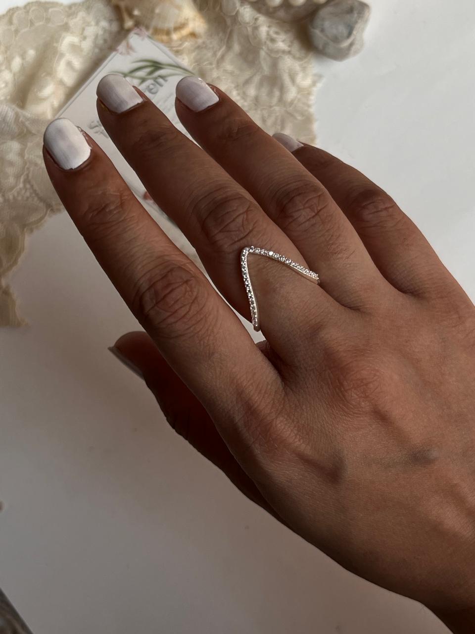 Vanki Cz Shiny Silver 925 Ring