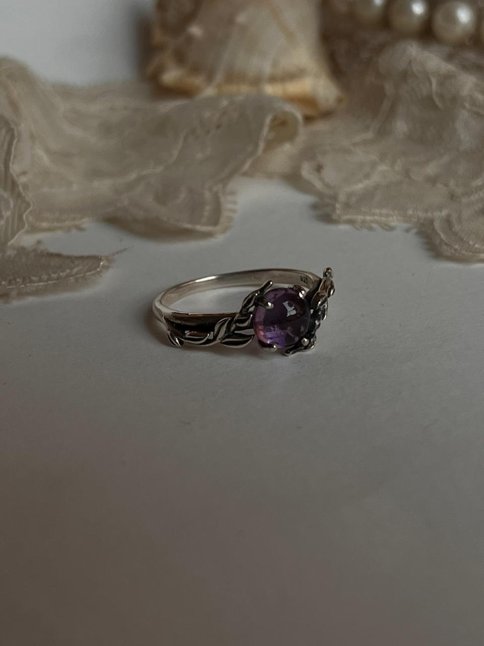 Amethyst Forest Enchantment 925 Sterling Silver Ring
