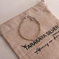 Classic Basra style pearl anklet in pure silver  