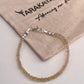Citrine 3MM-4MM Faceted Crystal 925 Sterling Silver Bracelet
