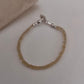 Citrine 3MM-4MM Faceted Crystal 925 Sterling Silver Bracelet