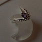 Amethyst Rawa Vanki 925 Sterling silver ring  