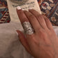 Bohemian maple leaf wrap adjustable ring in handcrafted 925 silver  
