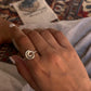 Artisan-made spiral adjustable ring in 925 silver  