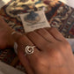 Bohemian spiral adjustable 925 silver ring  