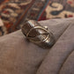 Imported boho-style leaf wrap ring in 925 silver  