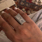 Bohemian Turkish adjustable 925 silver ring  