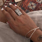 Sterling silver Turkish-inspired bohemian adjustable ring