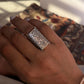 925 silver adjustable ring with bohemian Turkish detailing  