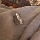 Handcrafted silver wrap ring with maple leaf design  