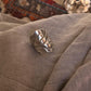 Boho-inspired maple leaf silver adjustable ring