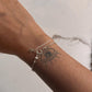 Cable Dot Minimal Stackable 925 Sterling Silver Bracelet