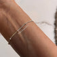 Cable Dot Minimal Stackable 925 Sterling Silver Bracelet