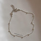 Cable Dot Minimal Stackable 925 Sterling Silver Bracelet