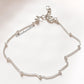 Cable Dot Chain Handcrafted 925 Sterling Silver Anklet