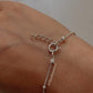 Cable Dot Minimal Stackable 925 Sterling Silver Bracelet