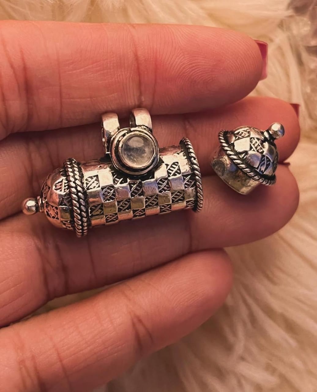 Labradorite Taveez 925 Sterling Silver Pendant